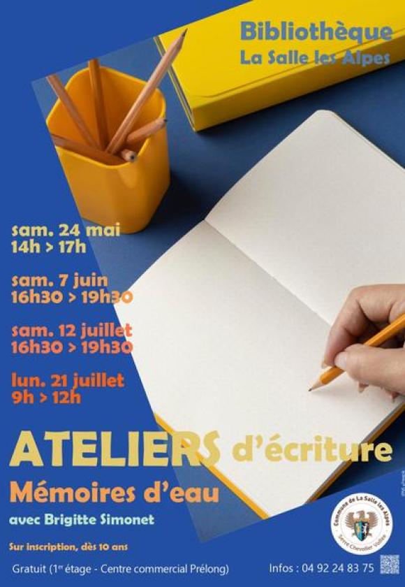 Ateliers d’écriture « Mémoires d’eau »_La Salle-les-Alpes